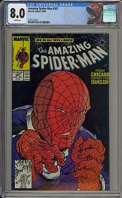Buy Amazing Spider-man #307 - Cgc 8.0 - Chameleon Appearance - Custom Cgc Label • 51.96£