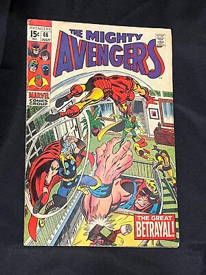 Buy Avengers 66 F/f+ Nice Gloss Very Nice Copy Perfect Collector Copy Make Offer! • 31.98£