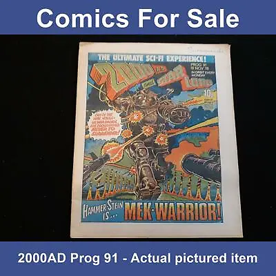 Buy 2000ad Prog 91 Comic - 18 November 1978 (LOT#7936) • 3.49£