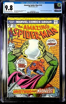 Buy Amazing Spider-man #142 Cgc 9.8 Mysterio Danny Berkhart 1975 • 1,191.48£