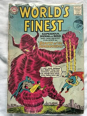 Buy World's Finest # 133, May 1963, Superman! Batman! Poor Condition 0.5 • 5.99£
