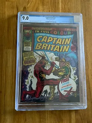 Buy Captain Britain #2 - Marvel Comics - 1976 Cgc 9.0 - Inc Boomerang • 165£