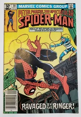 Buy The Spectacular Spider-Man #58 (1976) 1st Series Newsstand Variant NM • 6.32£