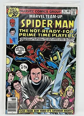 Buy Marvel Team-Up # 74 - Spider-Man & Saturday Night Live Cast NM Cond Jim Bulushi • 19.26£