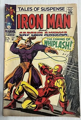 Buy Tales Of Suspense #97 First App Whiplash   Iron Man  Captain America Vg !!! • 63.88£