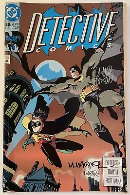 Buy Detective Comics #648 Double Signed Chuck Dixon/Matt Wagner DC 1992 1st Spoiler* • 59.47£