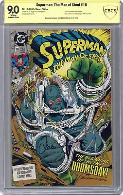 Buy Superman The Man Of Steel #18D CBCS 9.0 SS Louise Simonson 1992 23-0B0CC15-098 • 106.69£