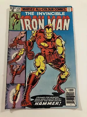 Buy Vintage Iron Man 126,  Framed For Murder , Marvel Comic, Iron Man Comic Gift • 15£