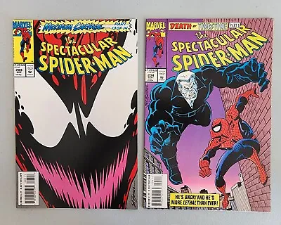 Buy Spectacular Spider-Man 203 & 204 VF/NM Or Better Direct Marvel 1993 • 7.19£