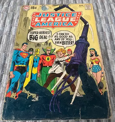 Buy DC Comic  Justice League Of America #73 -1969 DC-Joe Kubert-Ungraded - Fair Cond • 3.98£