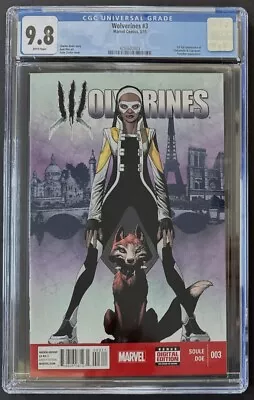 Buy Wolverines #3 CGC 9.8 1st Full App Fantomelle & Culpepper X-23 Soule 2015 Marvel • 71.15£
