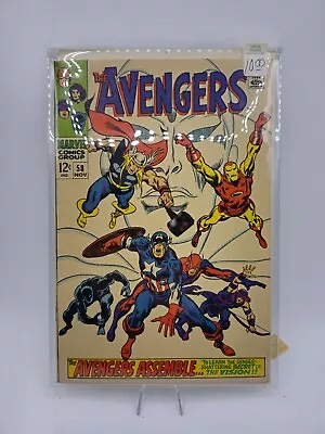 Buy The Avengers #58 Vol. 1 1968 Marvel Comics  Origin Of The Vision • 51.97£