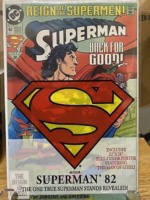 Buy Superman #82 Reign Of The Supermen (DC 1993) W/Poster NM 🔥 • 20.09£