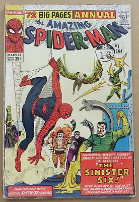 Buy THE AMAZING SPIDER-MAN ANNUAL #1, KEY ISSUE WITH 1st APP. OF  THE SINISTER SIX . • 695£