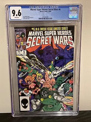 Buy Marvel Super Heroes Secret Wars #6 CGC 9.6 WP • 83.01£