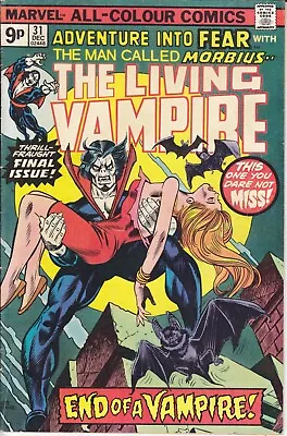 Buy 1975 Marvel Comic - ADVENTURE INTO FEAR #31 (Last MORBIUS) Nice Condition £6.99 • 6.99£