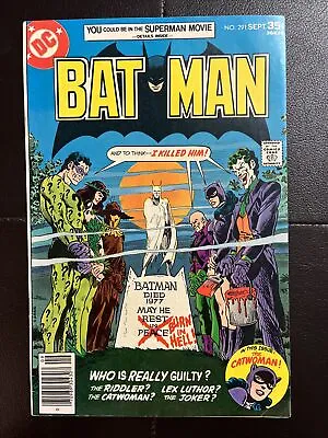 Buy Batman 291 Joker Riddler Lex Luthor Two-Face Catwoman DC Comics 1977! Bronze Age • 39.74£