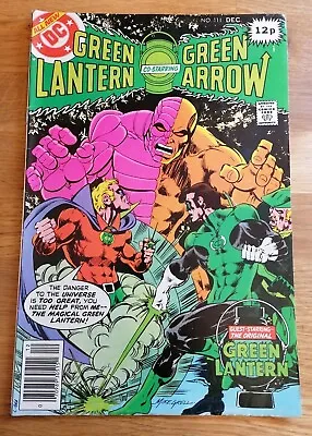Buy COMIC - DC Comics Green Lantern Co-Starring Green Arrow #111 Dec 1978 Bronze Era • 3£