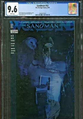 Buy DC / Vertigo Sandman #52 8/93 CGC 9.6 WHITE Pages #3842072002 • 59.13£