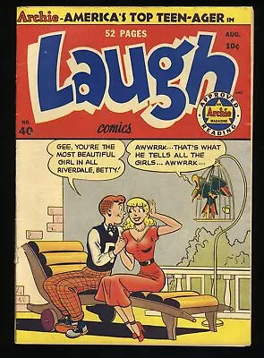 Buy Laugh Comics #40 VG 4.0 Forever Archie! Blunderbuss! Bill Woggon Cover Art! • 75.15£