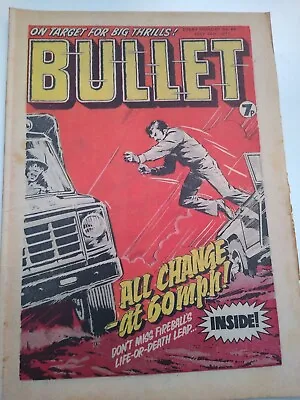 Buy Bullet 66 UK Comic 1977 Fireballs Life Or Death Leap At 60 MPH, On Target Thrill • 9.89£