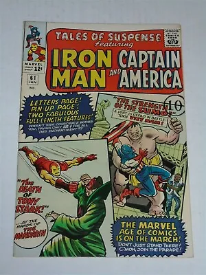 Buy Tales Of Suspense #61 Vf (8.0) Marvel Comics January 1965 Iron Man (sa)** • 79.99£