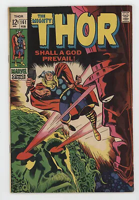 Buy Mighty Thor 161 Marvel 1969 VF Stan Lee Jack Kirby Galactus Ego • 71.50£