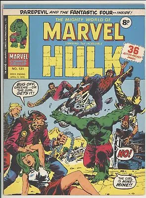 Buy Mighty World Of Marvel #126 - 8 Pence Issue - Hulk - Daredevil - Fantastic Four • 8.79£