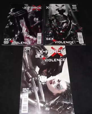 Buy X-FORCE: SEXUAL AND VIOLENCE 2010 • Mini-Series • Marvel • USA #1-3 Complete Series • 5.13£