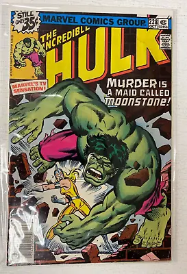 Buy Incredible Hulk #228 Marvel (1st Series) 1st App Moonstone 6.0 FN (1978) • 31.53£