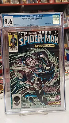 Buy SPECTACULAR SPIDER-MAN #132 (1987) CGC Graded 9.6 ~KRAVEN'S LAST  HUNT ~WP • 47.31£