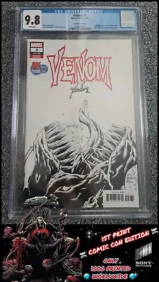 Buy Venom #3 CGC 9.8 Comic Con 🔥 1st Print 🔥 LIMITED 4000 (Amazing Spider-man) 300 • 189.99£