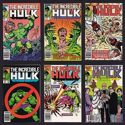 Buy Incredible Hulk #314-319 Newsstands Complete Byrne Marvel 1985 1st Hulkbusters • 39.53£