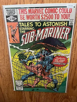Buy Tales To Astonish Starring The Sub-Mariner 10 Marvel Comics 8.5 E36-44 • 11.22£