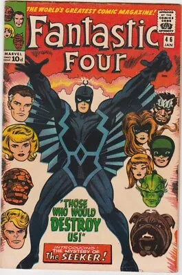 Buy FANTASTIC FOUR 46 (Marvel Comics, 1966) FN+ KIRBY Art First Full Black Bolt • 200£