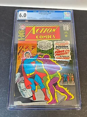 Buy Action Comics #340 CGC 6.0 1st Appearance Parasite Silver Age DC Comics 1966 • 212.07£