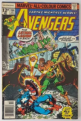 Buy Avengers #164, Marvel Comics 1977, The Lethal Legion App, Bronze Age • 5.99£