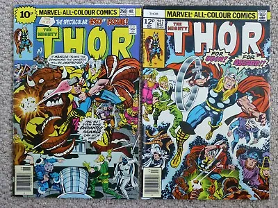 Buy Marvel The Mighty Thor #250 And #257 - Very Good Condition • 8£