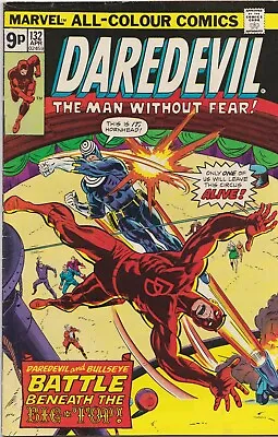 Buy Daredevil #132 April 1976 FINE 6.0 2nd Appearance Of Bullseye • 19.99£