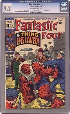 Buy Fantastic Four #91 CGC 9.2 1969 1252243016 • 158.36£