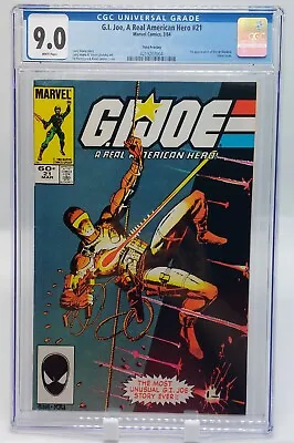 Buy G.I. Joe A Real American Hero 21 CGC 9.0 3RD PRINT Marvel 1984 1st Storm Shadow • 141.10£