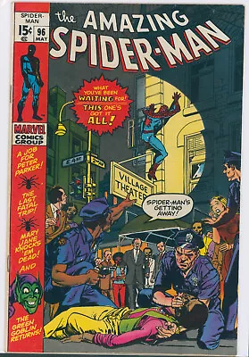 Buy Amazing Spider-man #96 Drug Issue Green Goblin No Cca Marvel Comics 1971 Stan • 63.16£