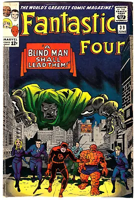Buy Fantastic Four (1965) #39 Daredevil & Dr. Doom Stan Lee Jack Kirby Marvel Comics • 83.13£