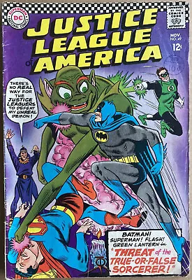 Buy Justice League Of America #49 November 1966 Threat Of The True Or False Sorcerer • 9.99£