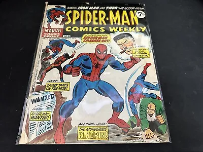 Buy Vintage Spider-Man Marvel (MCU) Comics Weekly #82 - 7th September 1974 • 4.24£