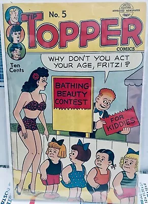 Buy Tip Topper Comics 1958 # 5 Good Girl Cover Fritzi Ritz • 47.44£