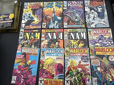 Buy Marvel Comics Pack Moon Knight 35-38 Warlock #1-5 Nam 67-69 Punisher Anco 1994 • 79.94£