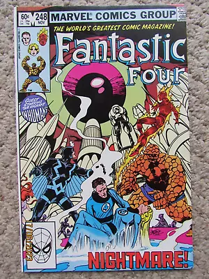 Buy FANTASTIC FOUR #248 (1982) Guest-stars The Inhumans, John Byrne Story & Art, VF- • 5.25£