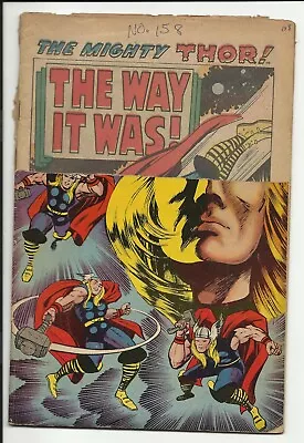 Buy Thor #158 - 1st Marvel Series - Jack Kirby Art - Logo-chop • 7.19£