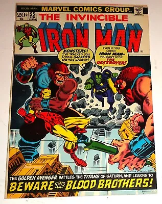 Buy Iron-man #55 Starlin Classic First Thanos And Drax Nice 9.0 1973 • 770.59£